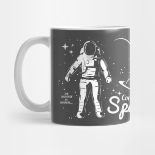 Spaceman Conquer Space. Astronomy, Space, sci-fi, Astronaut, Universe, Galaxy Mug